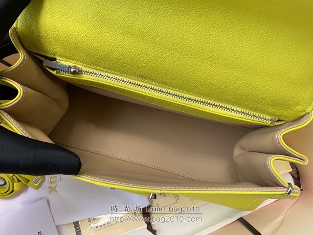 DELVAUX女包 德爾沃比利時單肩包 純手工蜜蠟縫線 德爾沃女手提包 女手拎包 Ds0028手縫茴香綠 Delvaux斜挎包  fcs1396